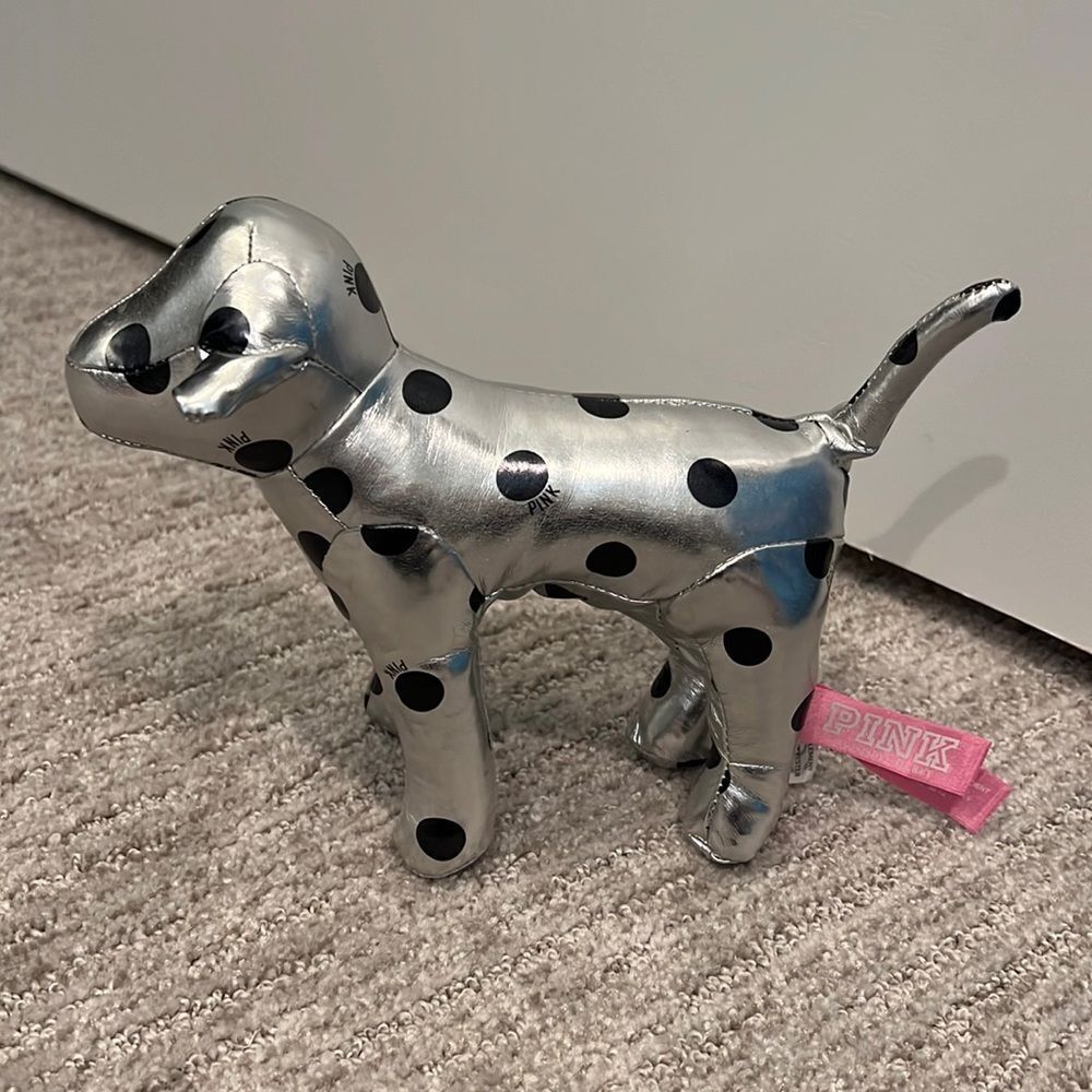 PINK Victoria’s Secret Silver Polka Dot Dog